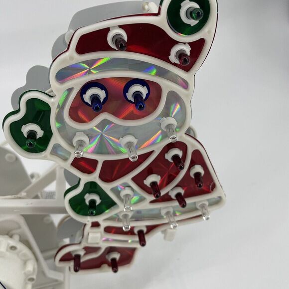 Vintage Christmas Santa Snowman Light Up See Saw Decor INDOOR Motorized - Picture 5 of 13